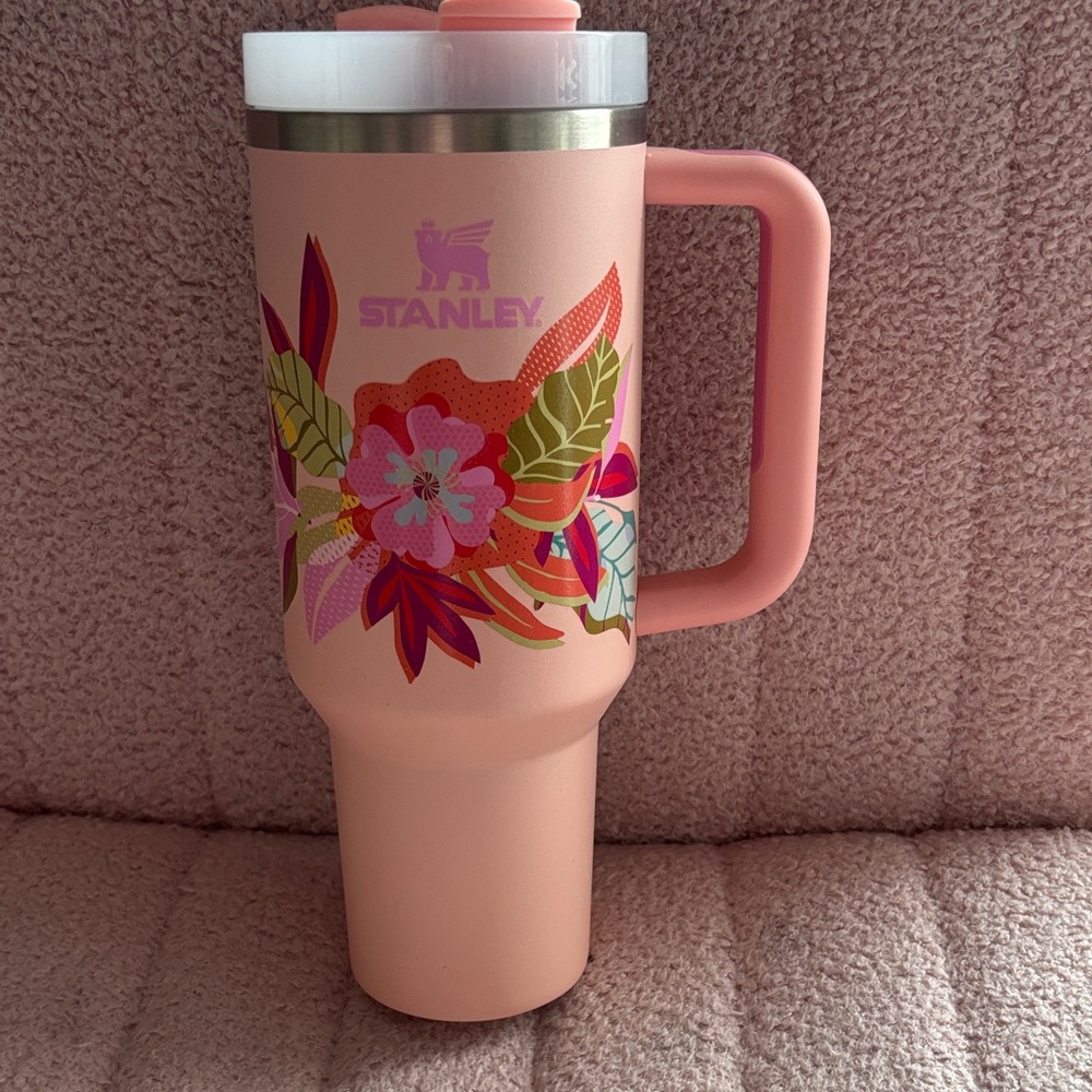 Stanley Pink Floral Insulated Mug